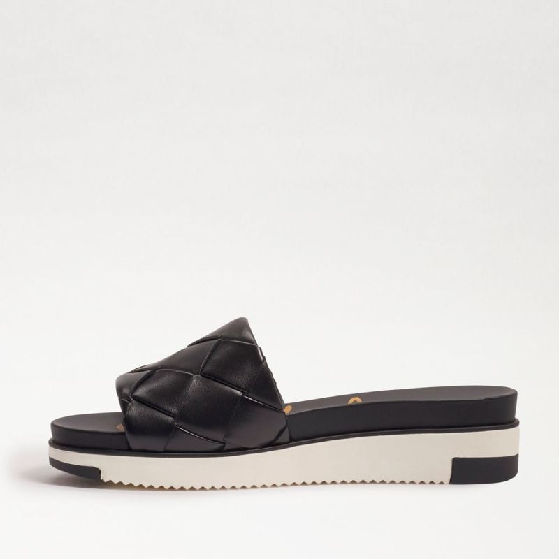 Sam Edelman Adaley Woven Slide Sandal-Black