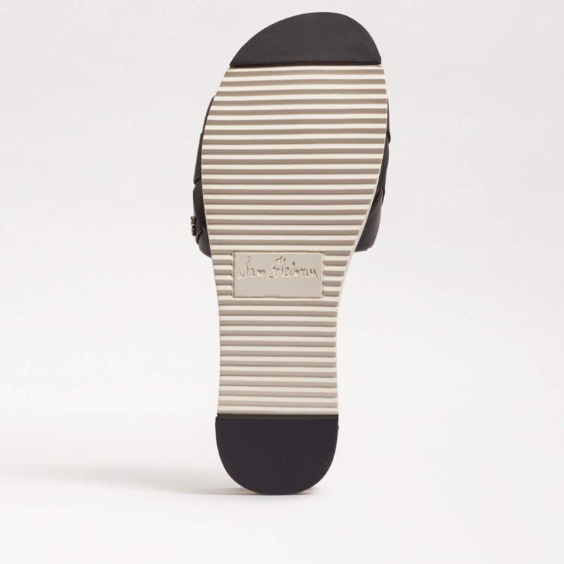 Sam Edelman Adaley Woven Slide Sandal-Black