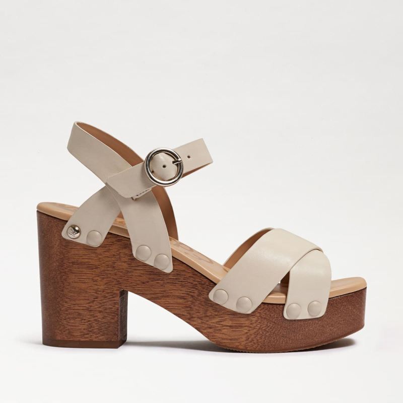 Sam Edelman Josefine Platform Heeled Sandal-Modern Ivory Leather