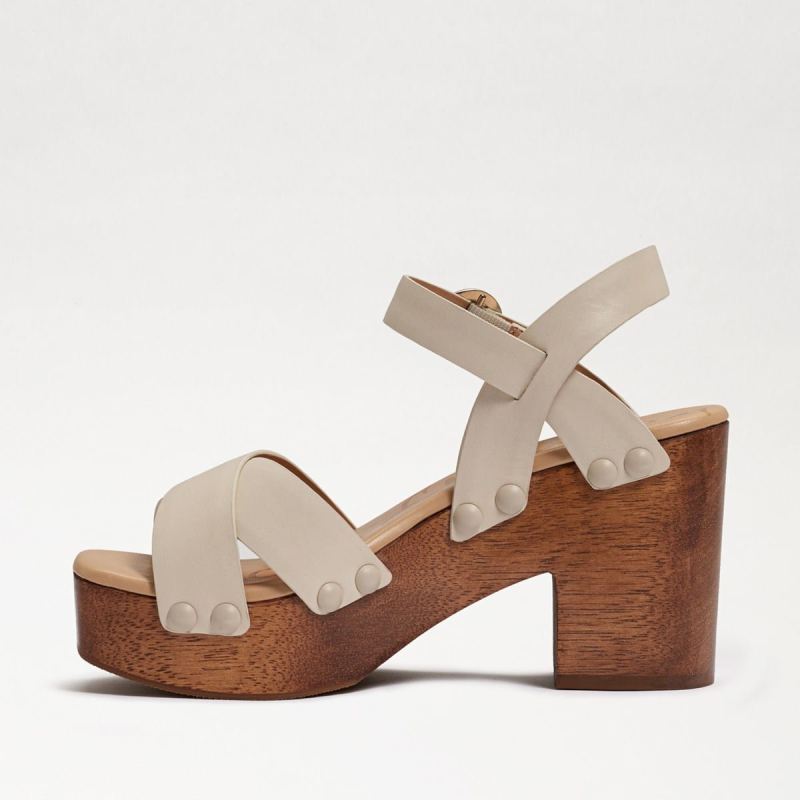 Sam Edelman Josefine Platform Heeled Sandal-Modern Ivory Leather