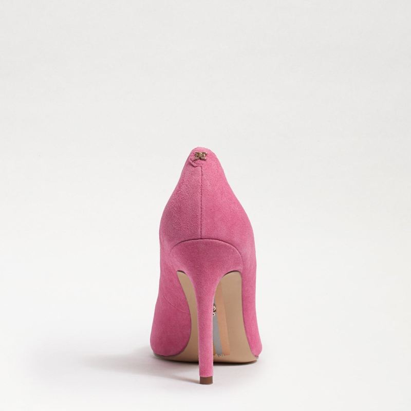 Sam Edelman Hazel Pointed Toe Heel-Confetti Pink Suede