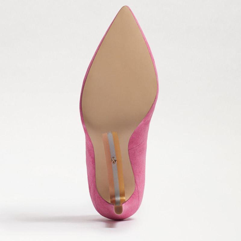 Sam Edelman Hazel Pointed Toe Heel-Confetti Pink Suede