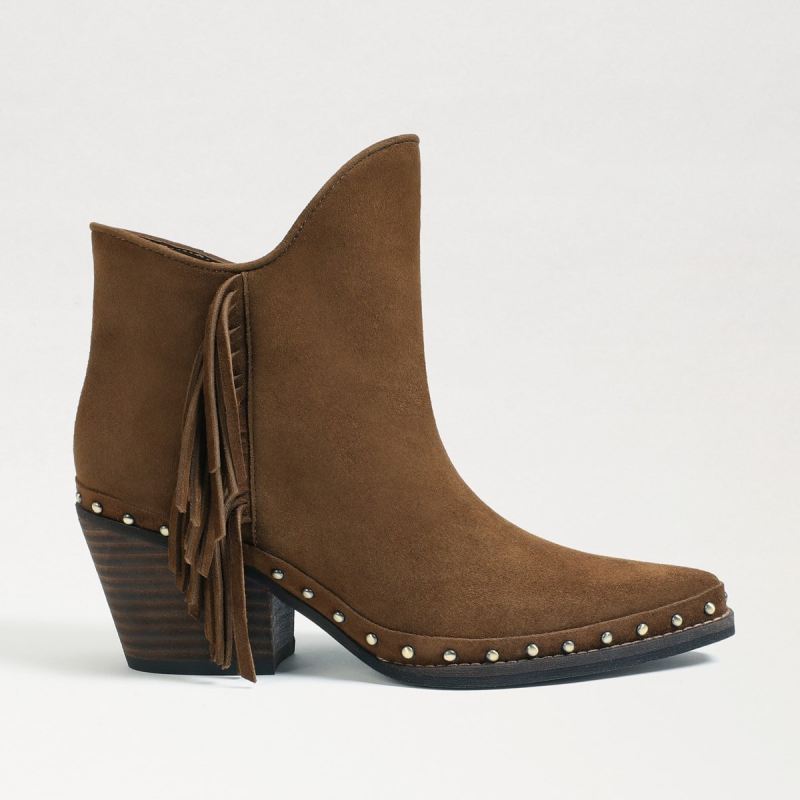 Sam Edelman Willie Western Bootie-Hazelnut Suede