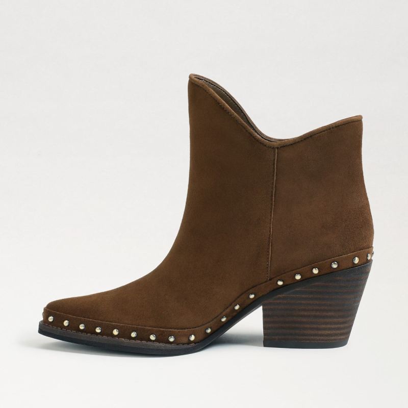 Sam Edelman Willie Western Bootie-Hazelnut Suede