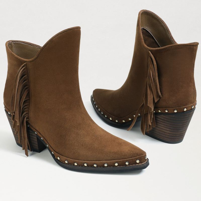 Sam Edelman Willie Western Bootie-Hazelnut Suede