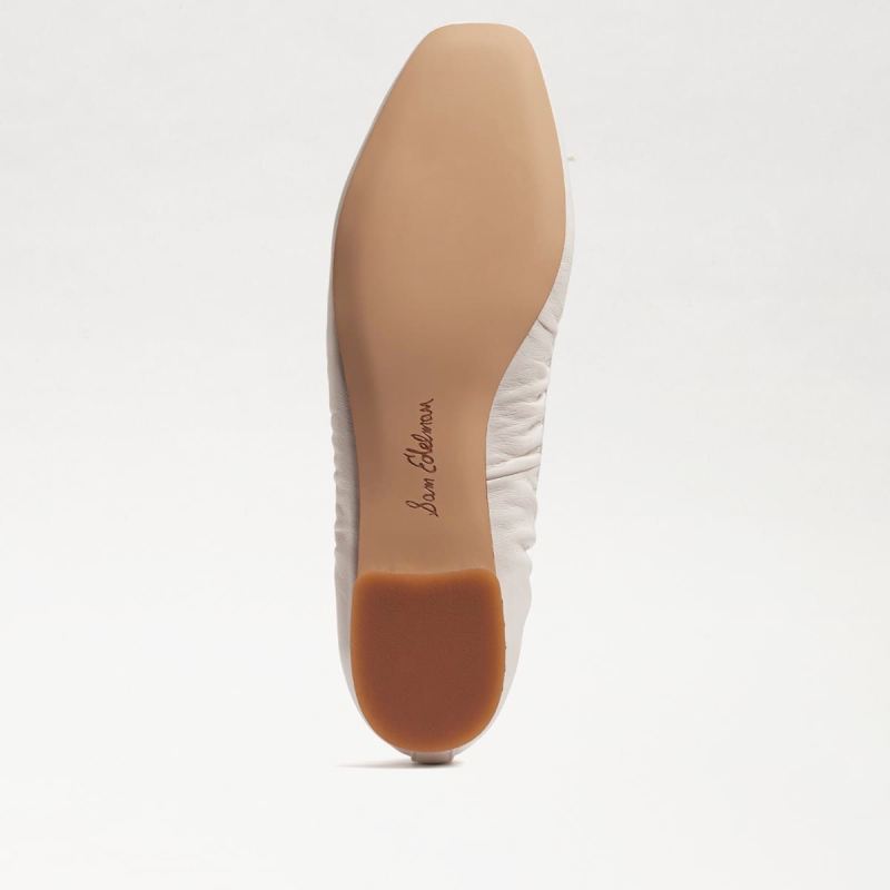 Sam Edelman Meg Ballet Flat-Bright White Leather