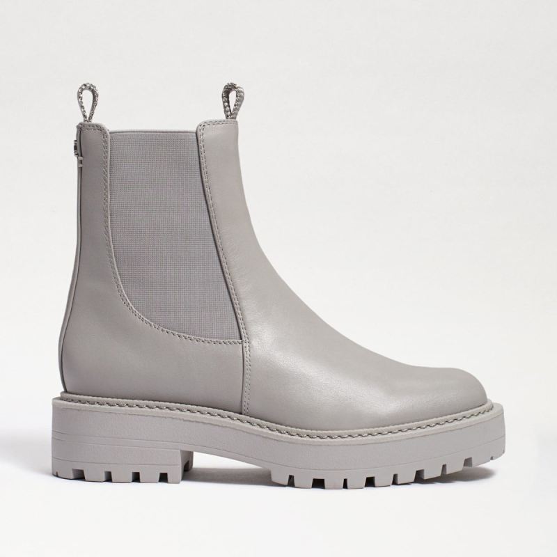 Sam Edelman Laguna Chelsea Boot-Pebble Grey Leather