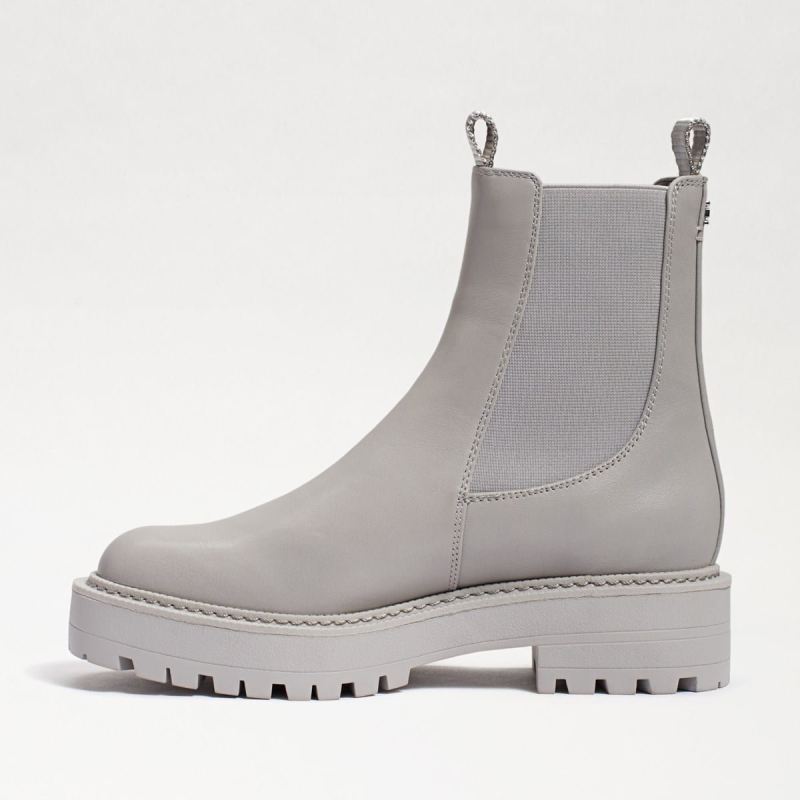 Sam Edelman Laguna Chelsea Boot-Pebble Grey Leather