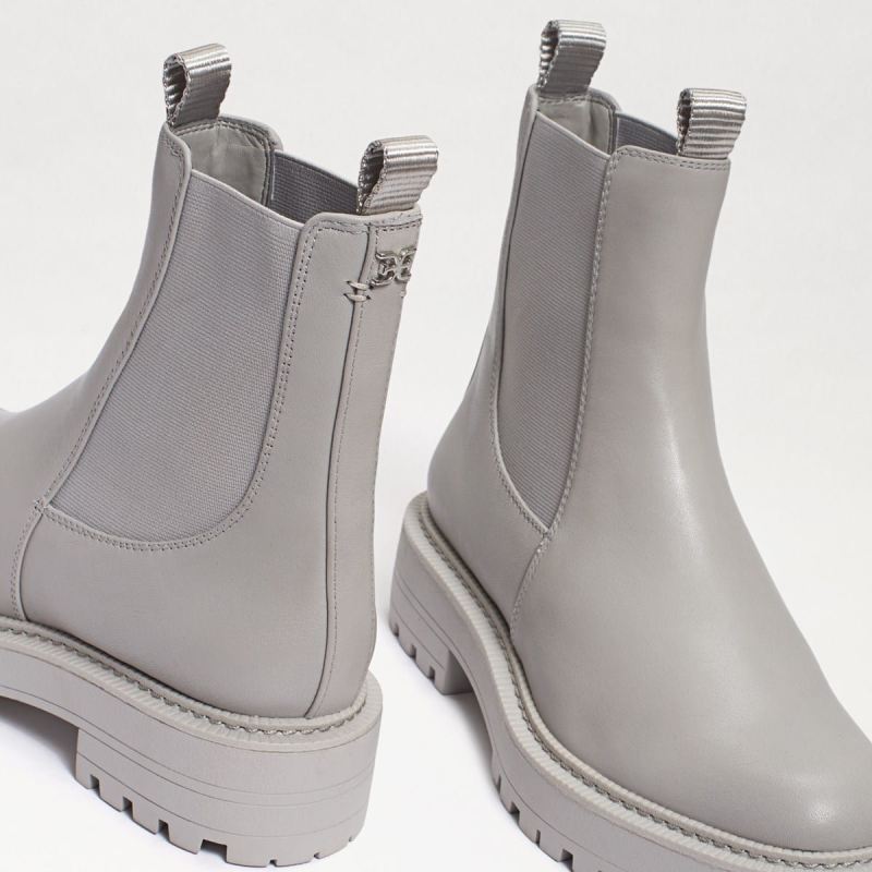 Sam Edelman Laguna Chelsea Boot-Pebble Grey Leather