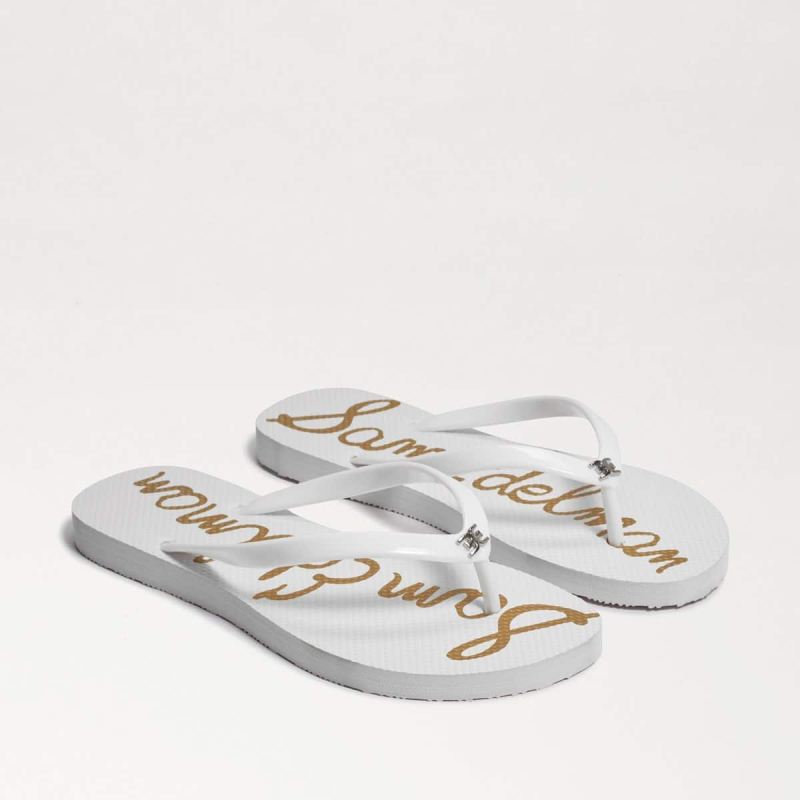 Sam Edelman Skye Flip Flop Sandal-Bright White Sam Edelman Skye Flip Flop Sandal-Bright White