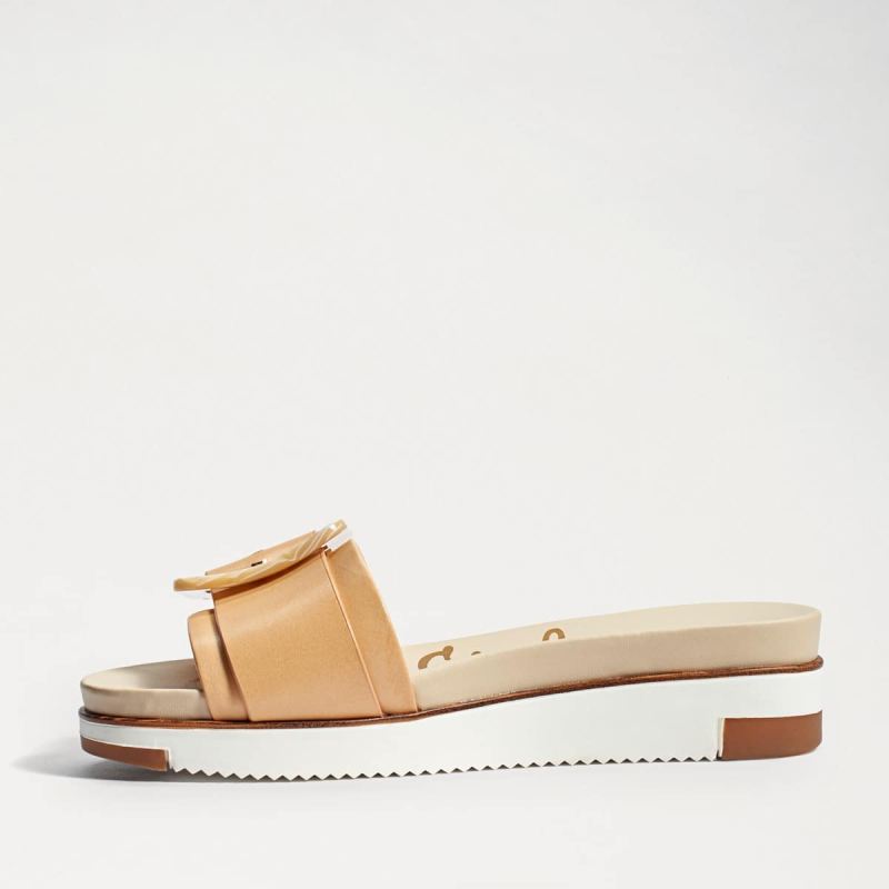 Sam Edelman Ariane Slide Sandal-Natural Sand Leather