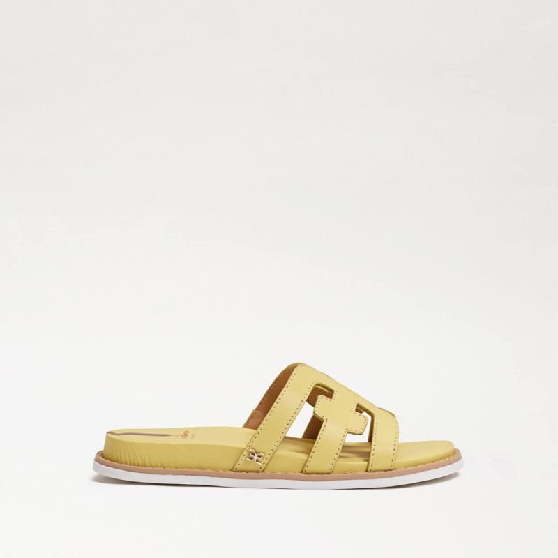 Sam Edelman Valeri Kids Slide Sandal-Butter Yellow Leather