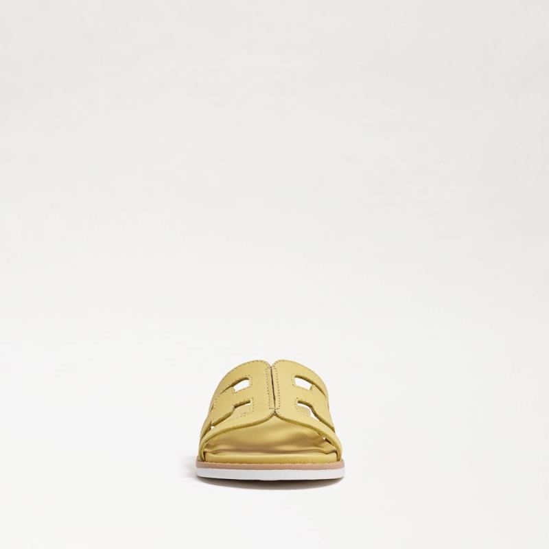 Sam Edelman Valeri Kids Slide Sandal-Butter Yellow Leather