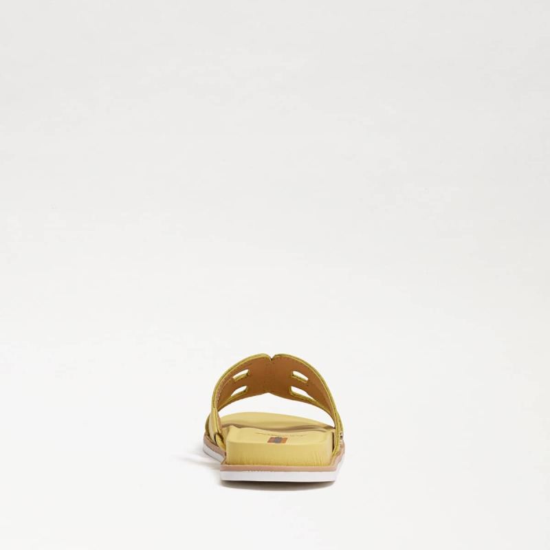 Sam Edelman Valeri Kids Slide Sandal-Butter Yellow Leather