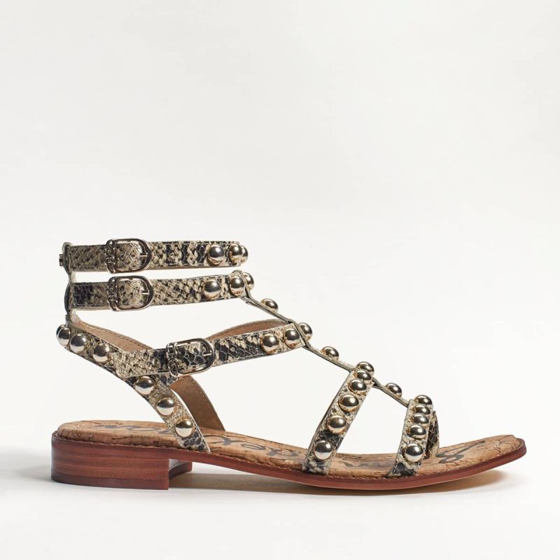 Sam Edelman Eavan Studded Gladiator Sandal-Beach Multi Snake