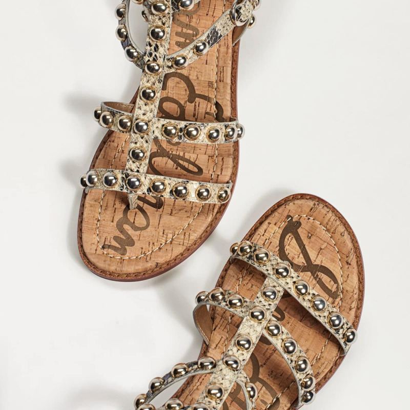 Sam Edelman Eavan Studded Gladiator Sandal-Beach Multi Snake