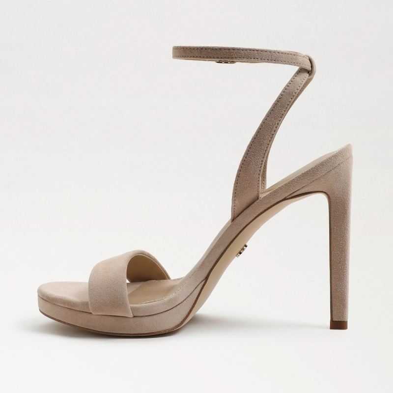 Sam Edelman Jade Ankle Strap Heel-Cappuccino Suede