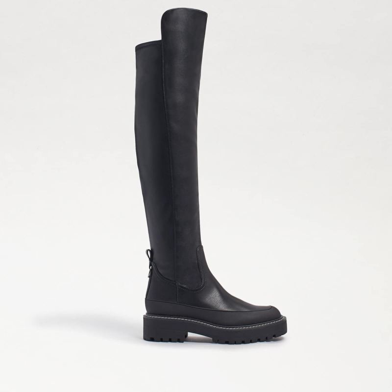 Sam Edelman Lerue Tall Boot-Black Leather