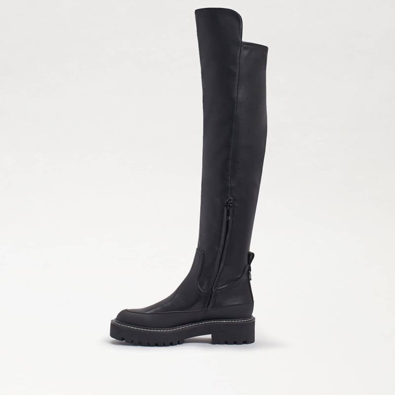 Sam Edelman Lerue Tall Boot-Black Leather