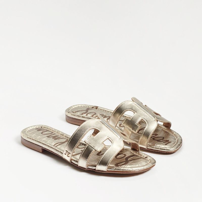 Sam Edelman Bay Slide Sandal-Light Gold Leather - Click Image to Close