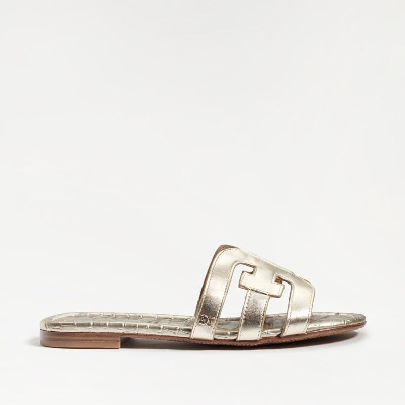 Sam Edelman Bay Slide Sandal-Light Gold Leather