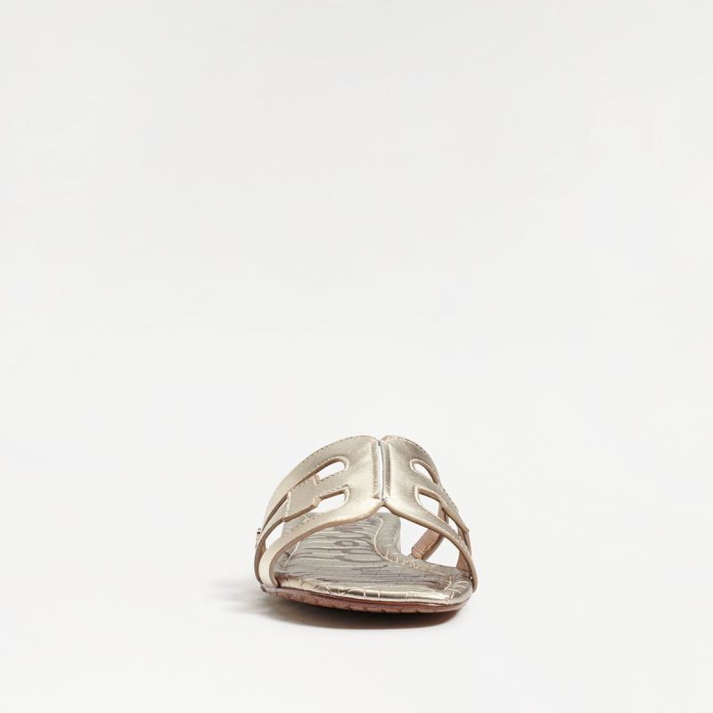 Sam Edelman Bay Slide Sandal-Light Gold Leather