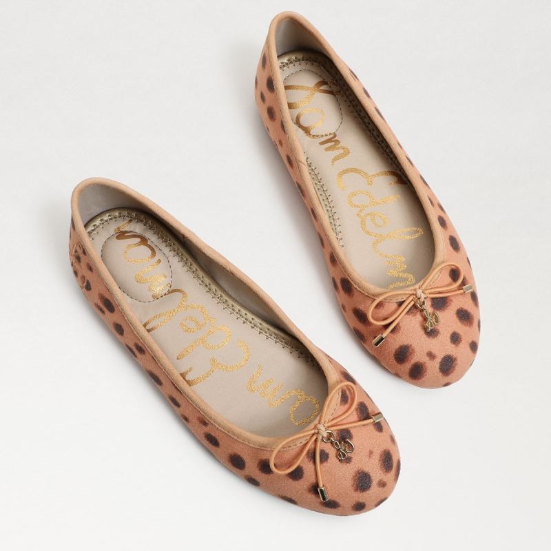 Sam Edelman Felicia Kids Ballet Flat-Tan Multi Leopard