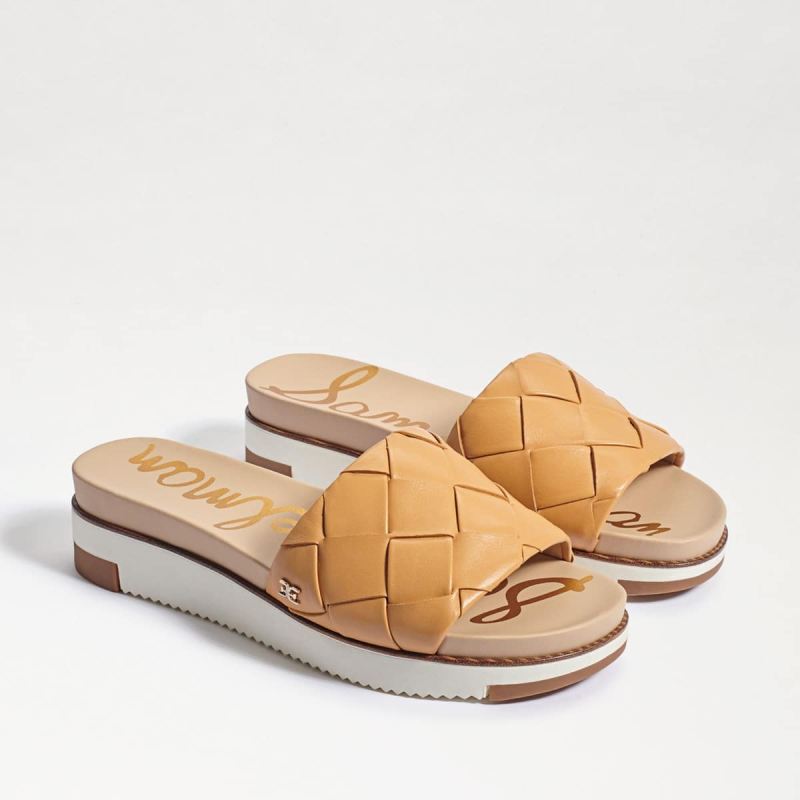 Sam Edelman Adaley Woven Slide Sandal-Natural Sand Leather - Click Image to Close