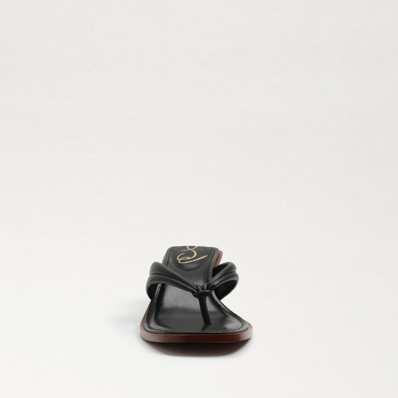 Sam Edelman Daphney Thong Sandal-Black Leather