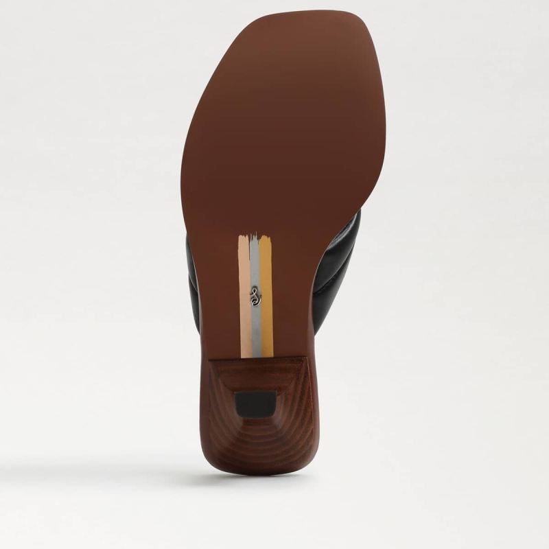 Sam Edelman Daphney Thong Sandal-Black Leather