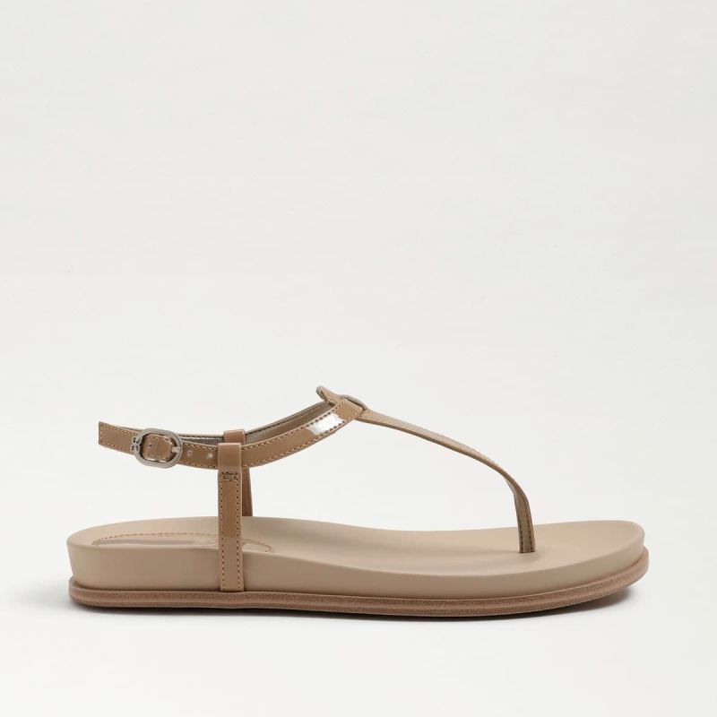 Sam Edelman Naomi Thong Sandal-Almond Patent