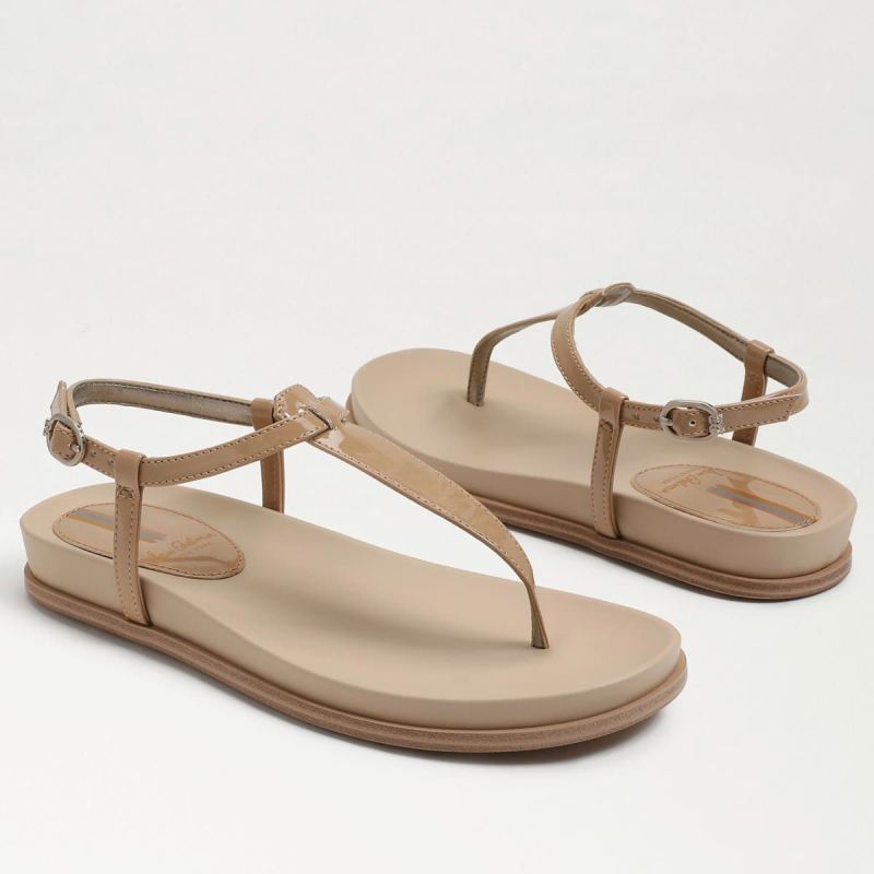 Sam Edelman Naomi Thong Sandal-Almond Patent