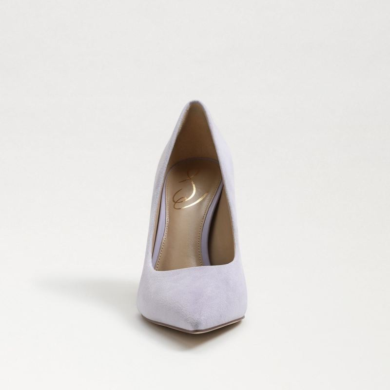 Sam Edelman Antonia Pointed Toe Pump-Misty Lilac Suede