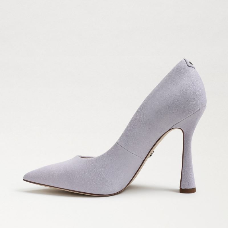 Sam Edelman Antonia Pointed Toe Pump-Misty Lilac Suede