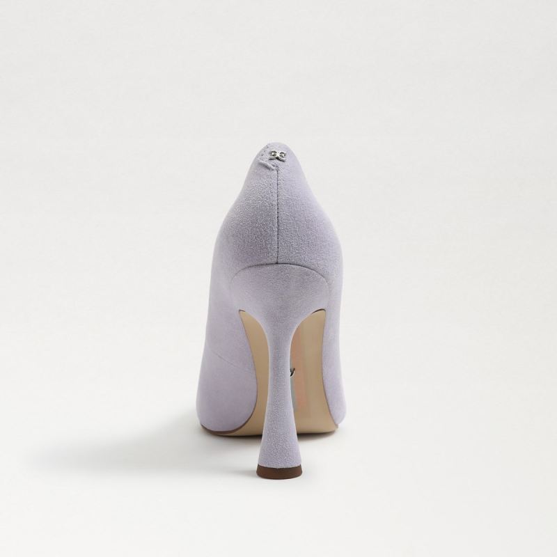 Sam Edelman Antonia Pointed Toe Pump-Misty Lilac Suede