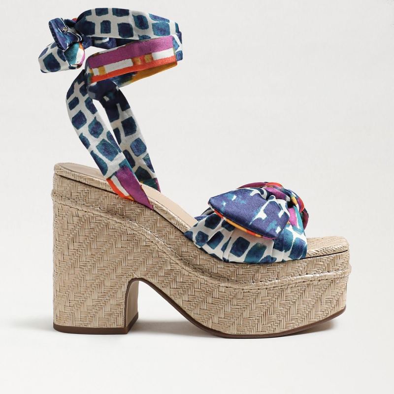 Sam Edelman Tula Platform Sandal-Caspian Blue
