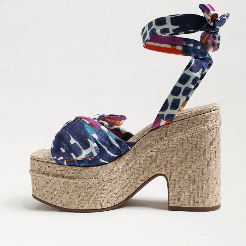Sam Edelman Tula Platform Sandal-Caspian Blue