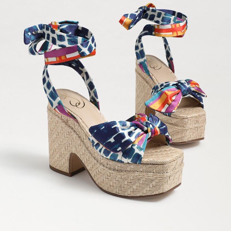 Sam Edelman Tula Platform Sandal-Caspian Blue