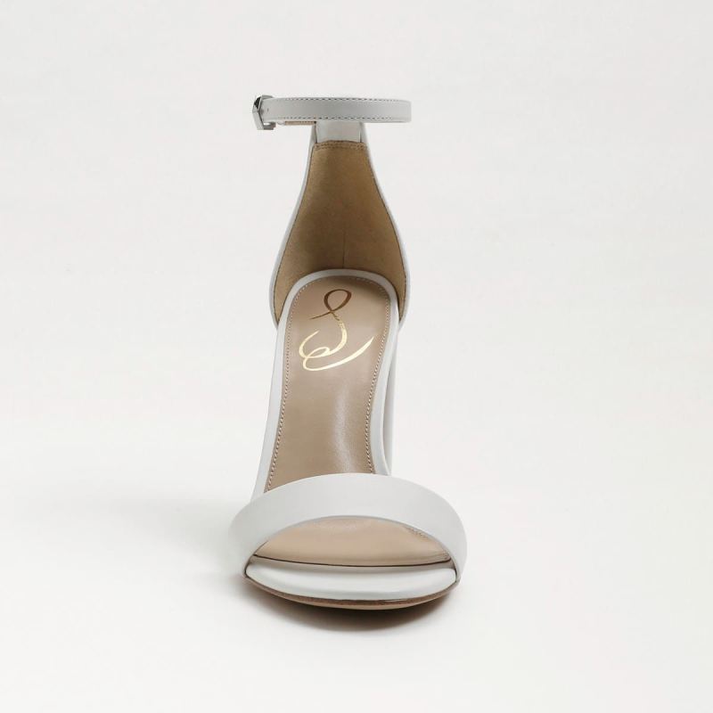 Sam Edelman Yaro Block Heel Sandal-White Leather
