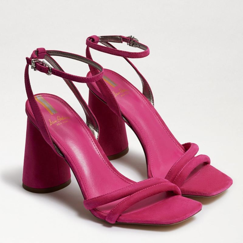 Sam Edelman Kia Block Heel Sandal-Bold Fuschia - Click Image to Close