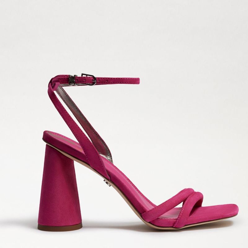 Sam Edelman Kia Block Heel Sandal-Bold Fuschia