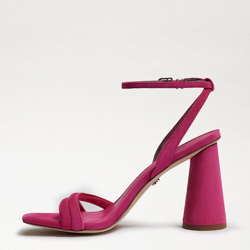 Sam Edelman Kia Block Heel Sandal-Bold Fuschia