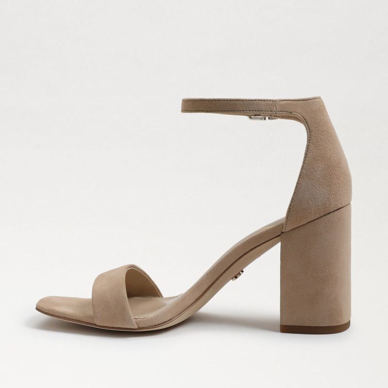 Sam Edelman Daniella Block Heel Sandal-Oatmeal Suede