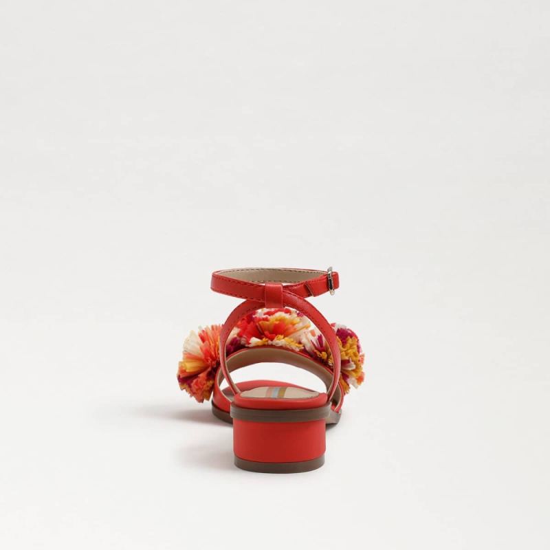 Sam Edelman Ilia Kids Sandal-Bright Poppy Leather