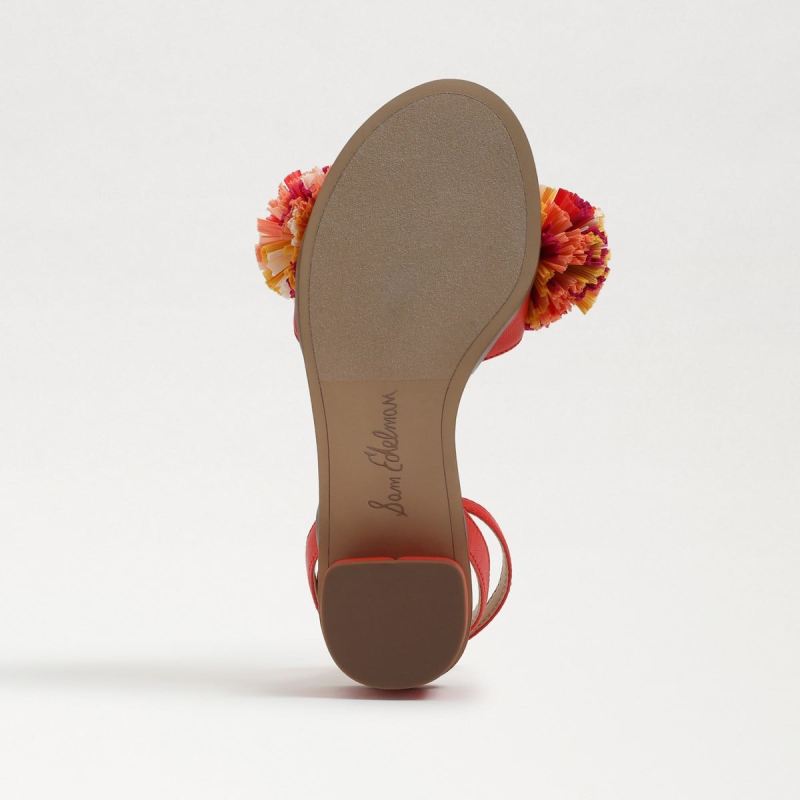 Sam Edelman Ilia Kids Sandal-Bright Poppy Leather