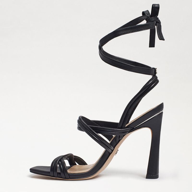 Sam Edelman Lonnie Heeled Sandal-Black Leather