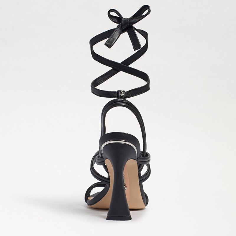 Sam Edelman Lonnie Heeled Sandal-Black Leather