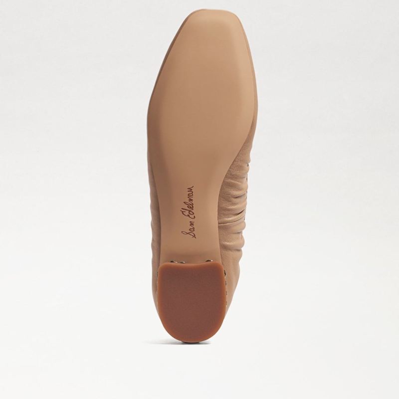 Sam Edelman Meg Ballet Flat-Soft Beige Leather