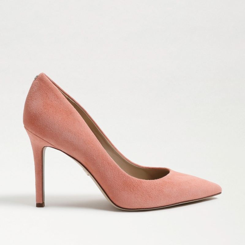 Sam Edelman Hazel Pointed Toe Heel-Canyon Clay Suede