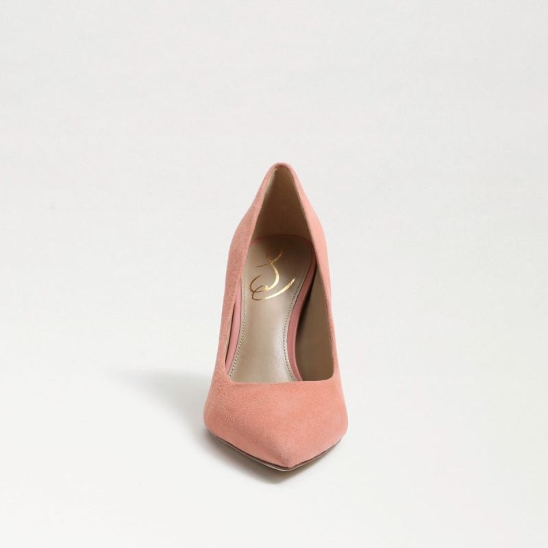 Sam Edelman Hazel Pointed Toe Heel-Canyon Clay Suede